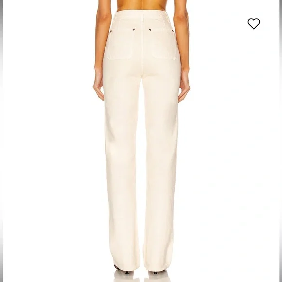 KHAITE Women's Cream Jeans Size 29 - Picture 5 of 12